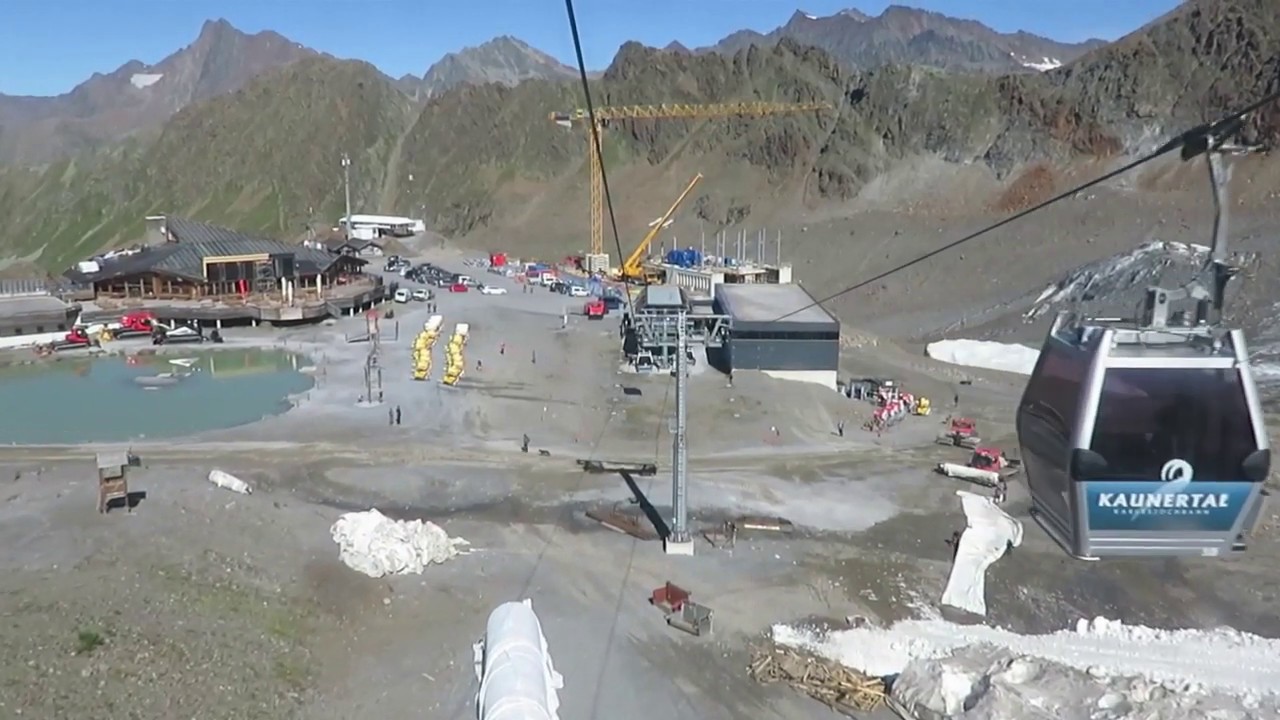 Kaunertaler Gletscher 8-MGD Karlesjochbahn Talfahrt Sommerbetrieb