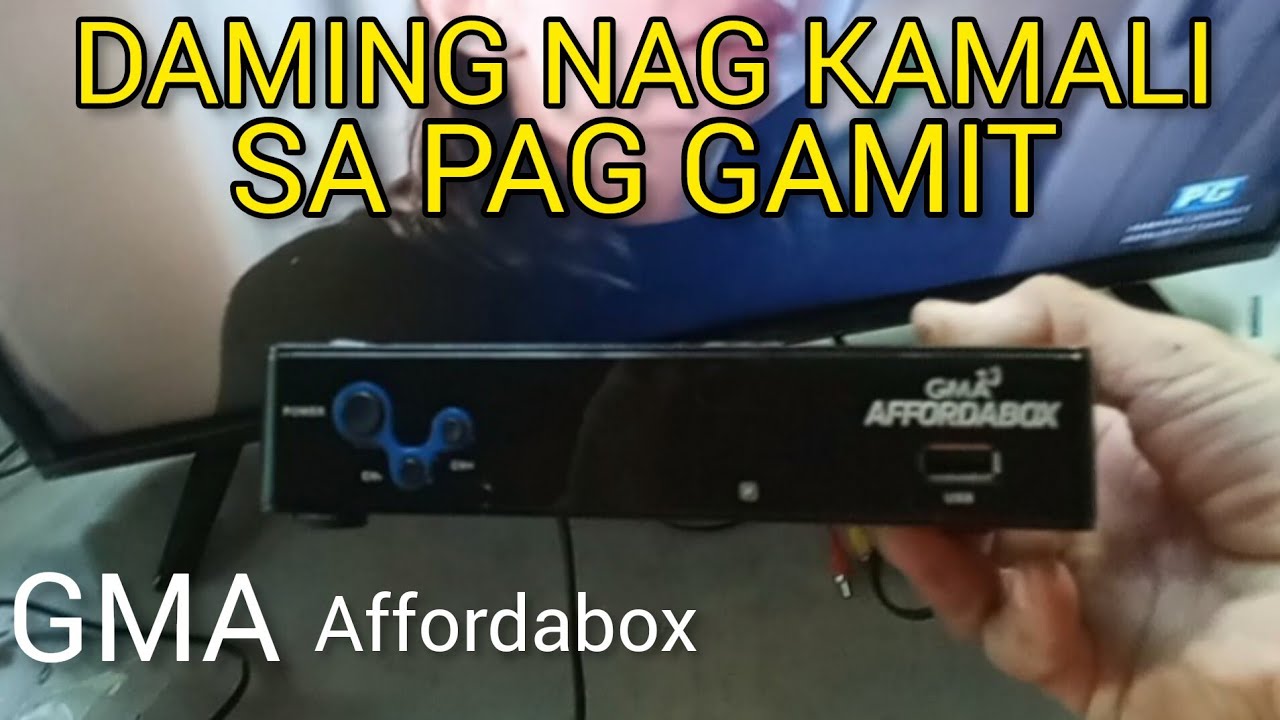 GMA AFFORDABOX  DI NA KAILANGAN GAMITIN! DAPAT ALAM MO ITO (PAANO GAMITIN  SA TV )