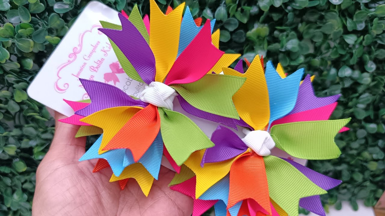 laço feito na fita n5 para festa junina Janaína Gonçalves