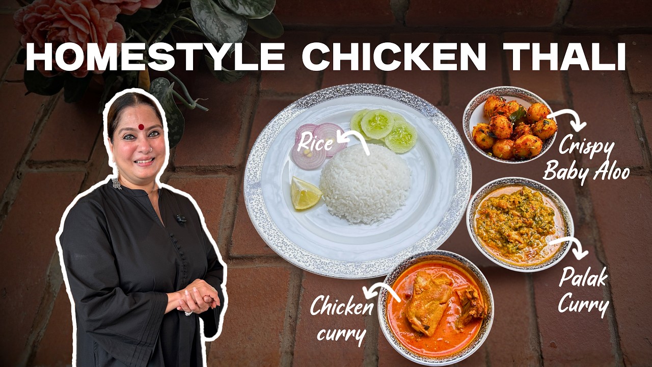 This CHICKEN CURRY Thali Feels Too Good for Everyday!