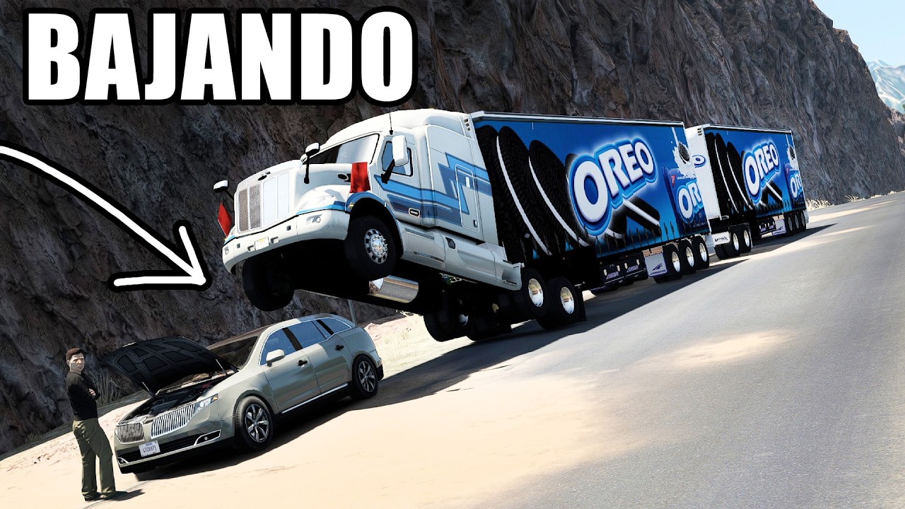 DOBLE Trailer de OREO en un Camion Peterbilt 579 por Sonora American Truck Simulator