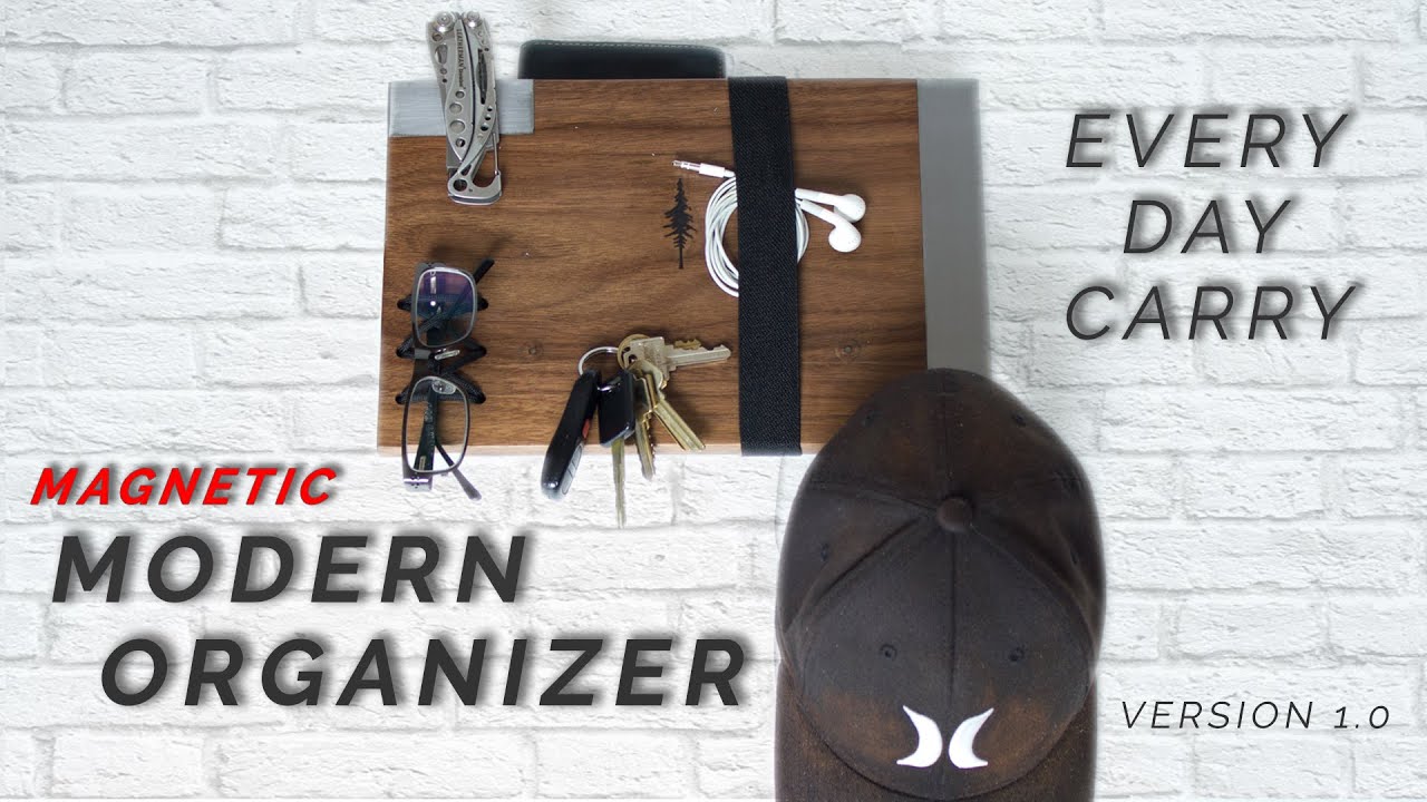 Magnetic EDC tray - Organize your Everyday Carry - Woodworking