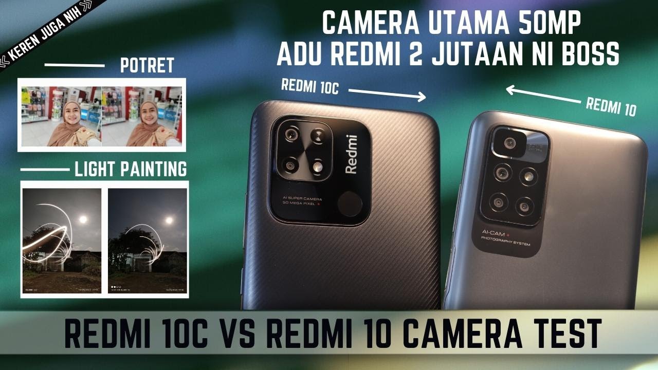 REDMI 10C VS REDMI 10 CAMERA TEST | 50 MP | INDONESIA CHIPSET GAHAR REDMI 10C 2 JUTAAN BAGUS MANA?