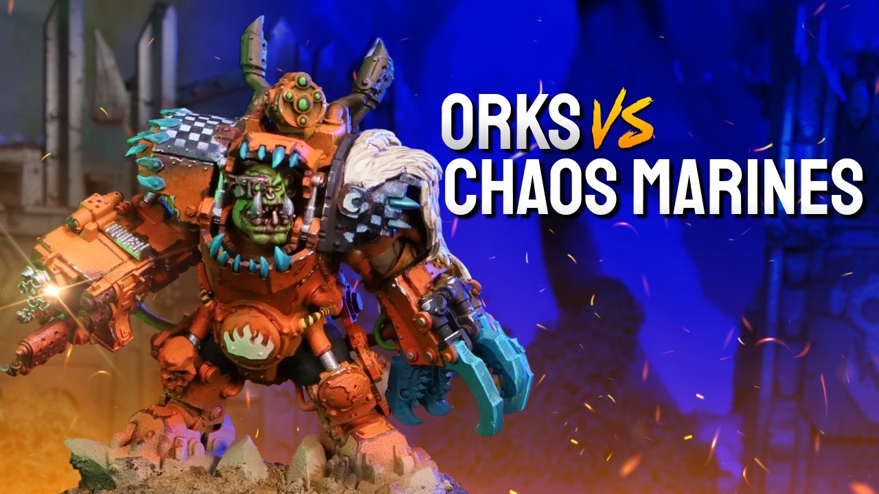 NEW Orks vs Chaos Space Marines - Warhammer 40k 11th Edition Live Battle Report
