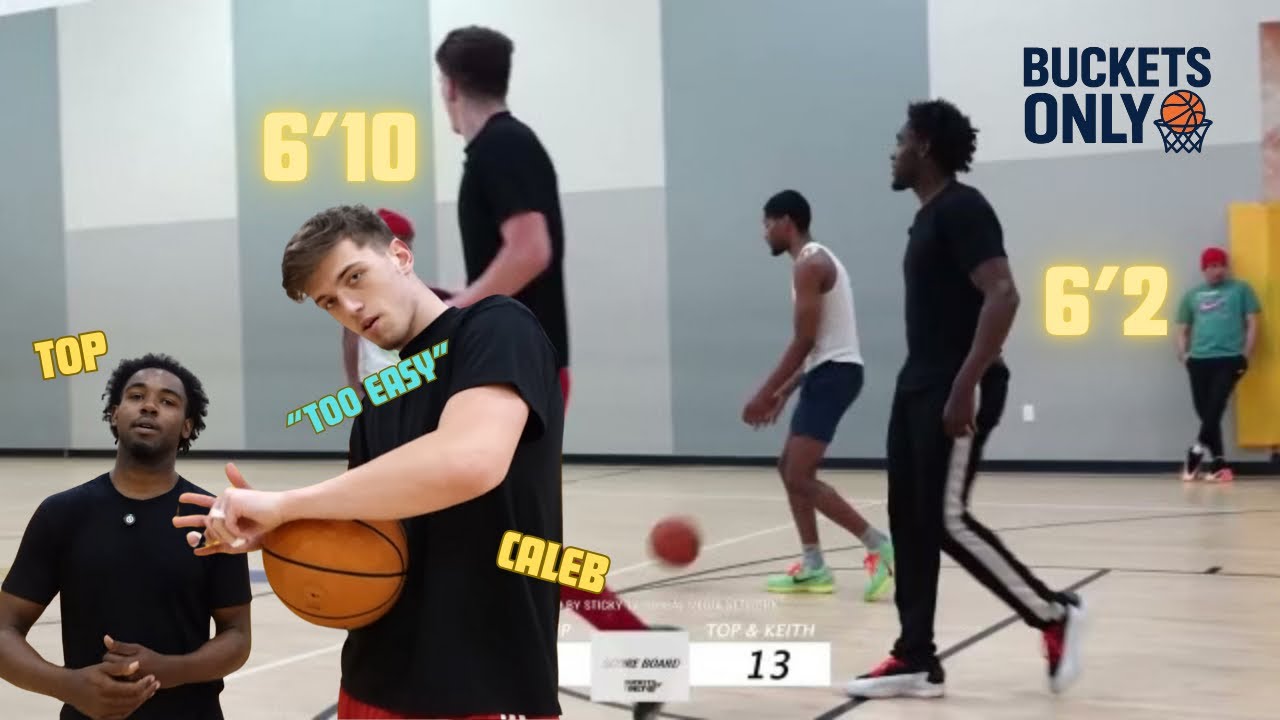 6’10 Caleb Whitlock vs Darrin Berry II (Graytop) 1 vs 1 Matchup + Ryan, Zip, Eli & Tay  