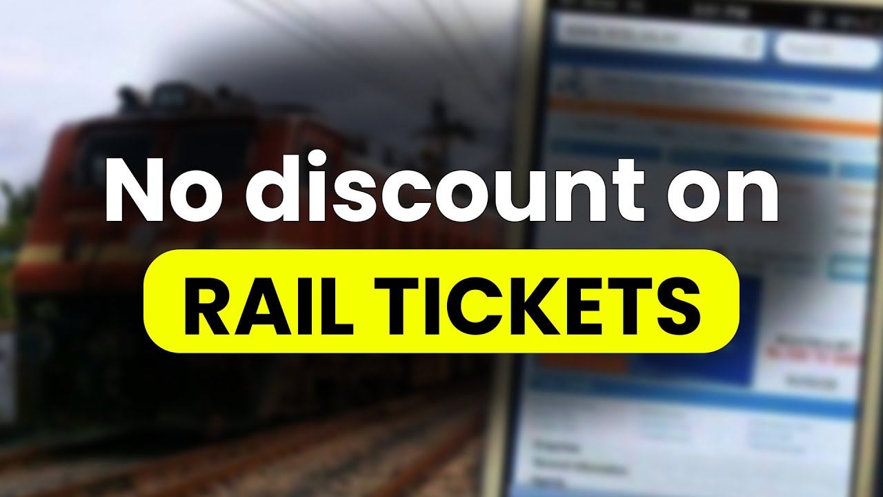 Who is eligible for train tickets discount? and how much discount can be availed