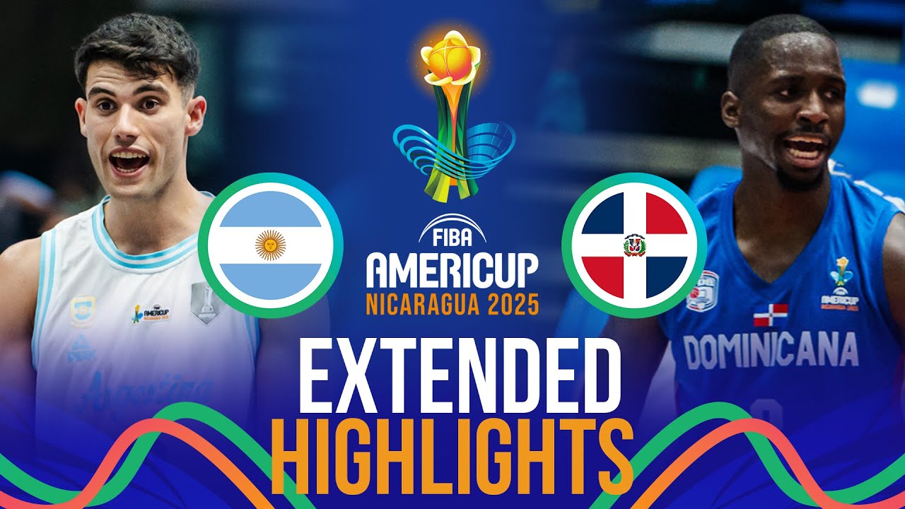 Argentina 🇦🇷 vs Dominican Republic 🇩🇴 | Extended Highlights | FIBA AmeriCup 2025
