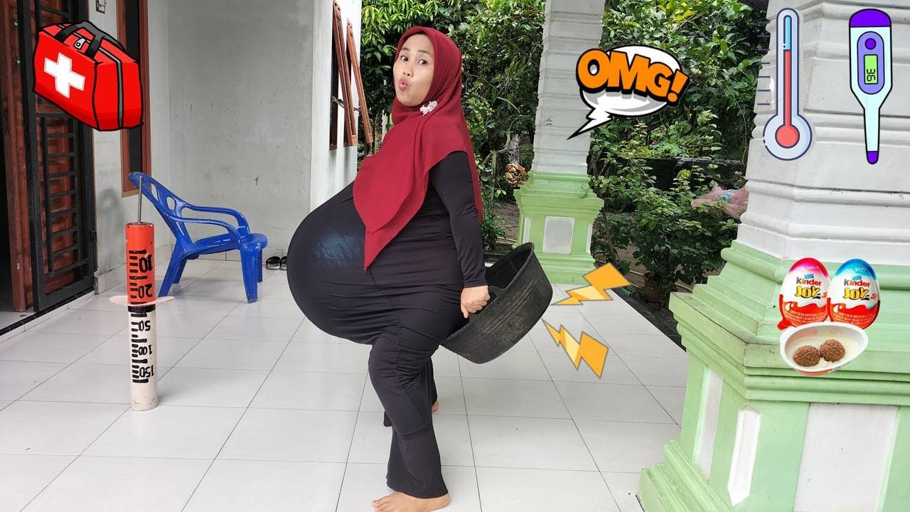 Drama Lucu 😂😍😘 Ibu Hamil Melahirkan Di Dalam Ember Hitam