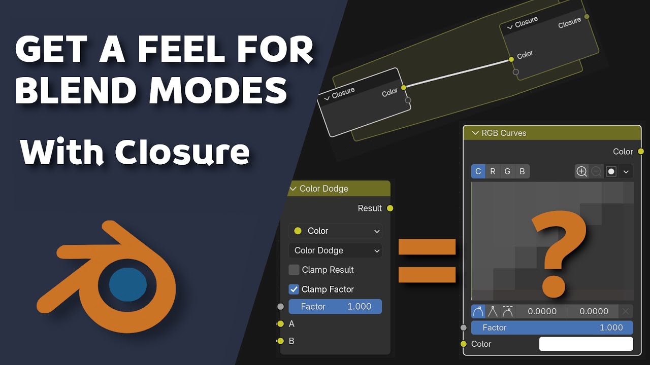 Visualizing ANY color correction as curves and Why the Closure Tool matters in Blender