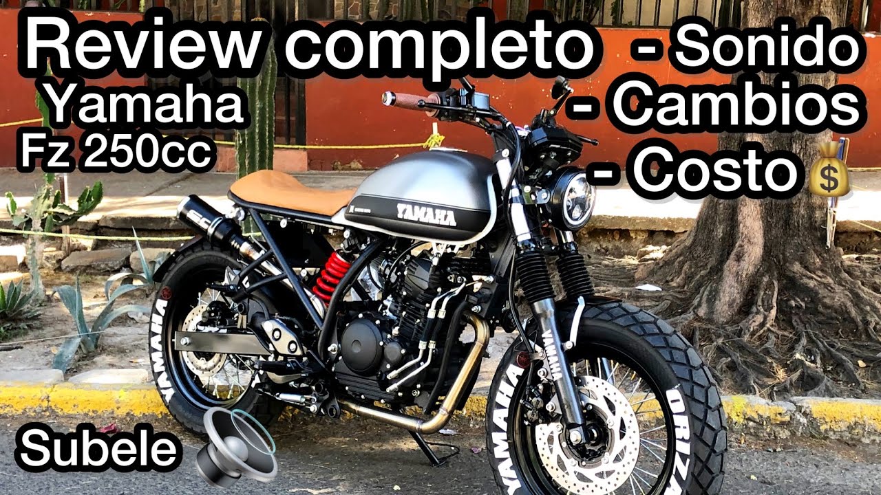 Yamaha FZ 250 Scrambler Style ✅ SONIDO 🔊 costo💸 y modificaciones 👋 Escape deportivo custom