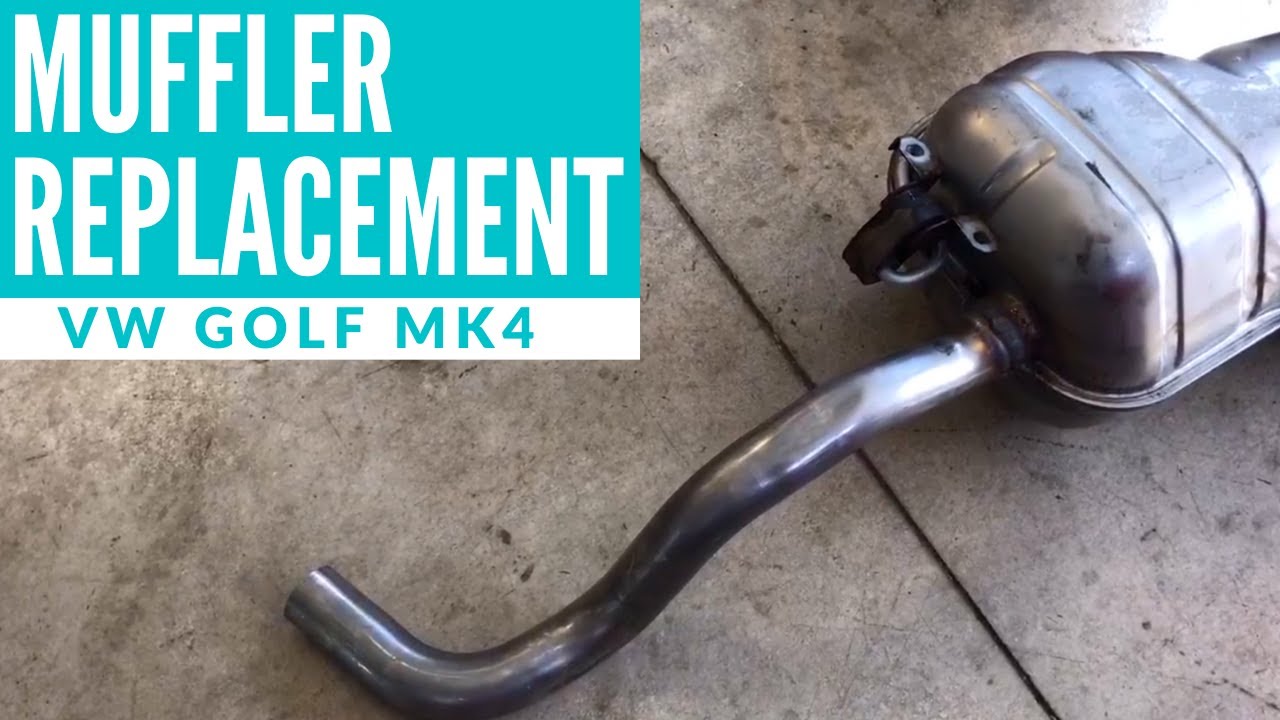 VW Golf MK4 Golf 2 0 Muffler Replacement