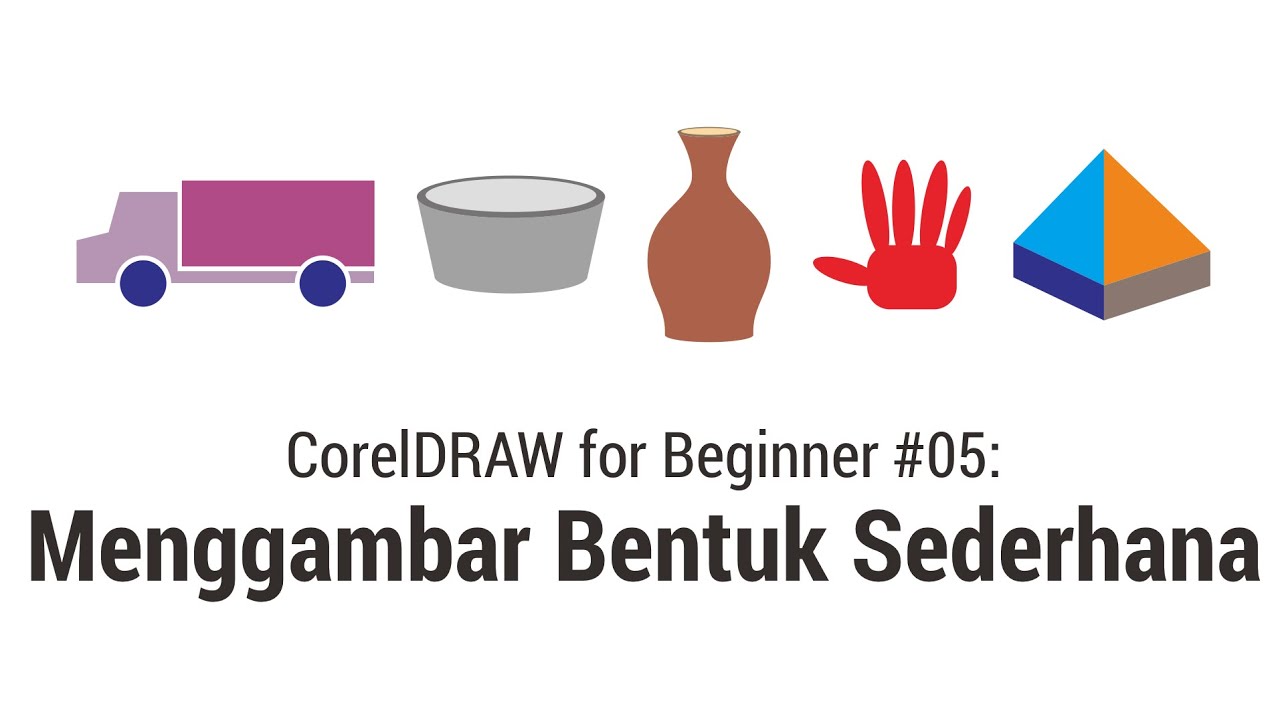 CorelDRAW for Beginner #5: Latihan Menggambar Bidang #01
