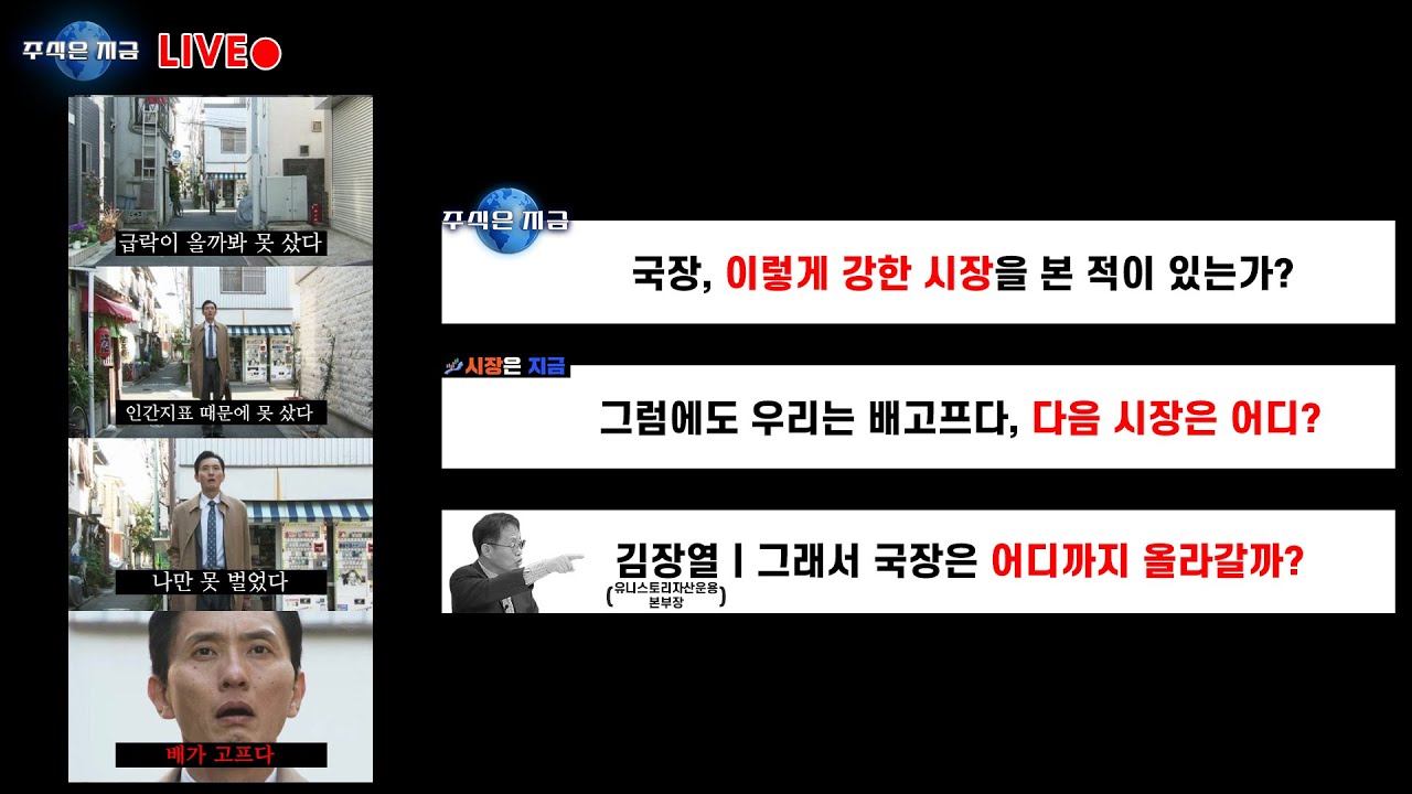 국장, 이렇게 강한 시장을 본 적이 있는가?ㅣ그럼에도 배고프다, 다음 시장은 어디?ㅣ김장열 '그래서 국장은 어디까지 올라갈까?'