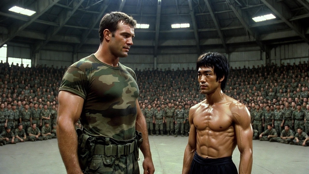 Bruce Lee Na Bazie Wojskowej: Siły Specjalne 1,93 M „Prawdziwa Walka” — 13 Sekund, Oddał Honor