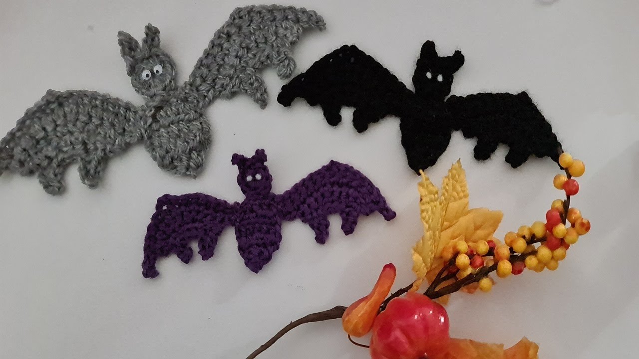 SORPRENDENTE IDEA!😍TEJI estos MURCIELAGOS a CROCHET para HALLOWEN🎃 CROCHETIPS