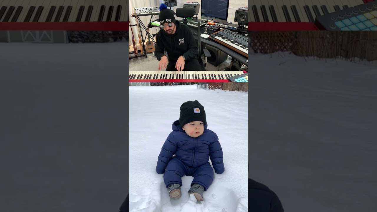 Baby snow singing 🥰 #shorts