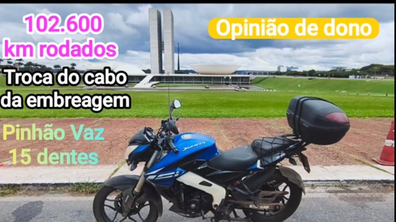 Dominar 160 com 102 mil km rodados. Sem revisão e sem problemas. Bajaj mais rodada do Brasil. 