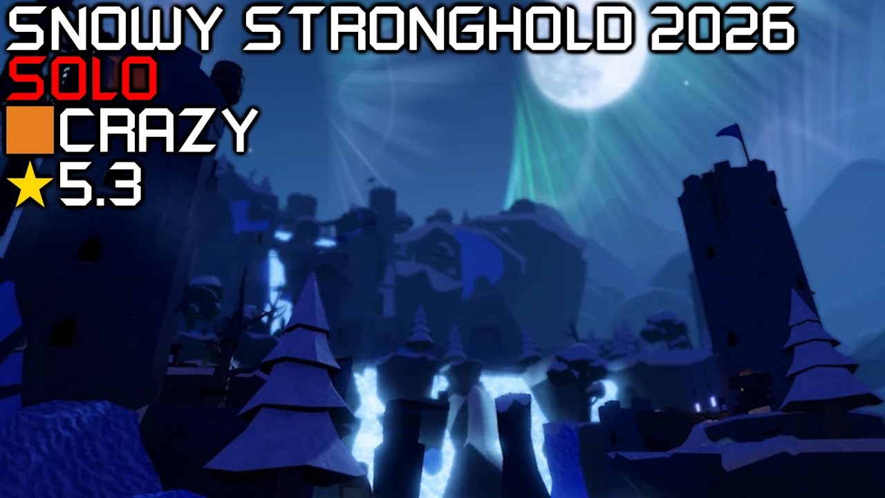 Roblox: Flood Escape 2 - Snowy Stronghold 2026 [Solo] (Crazy - 5.3)