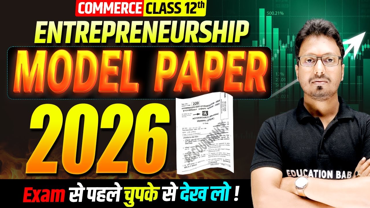 Bihar Board 12th EPS Model Paper Solution | Class 12th Entrepreneurship Official Model Paper 2026