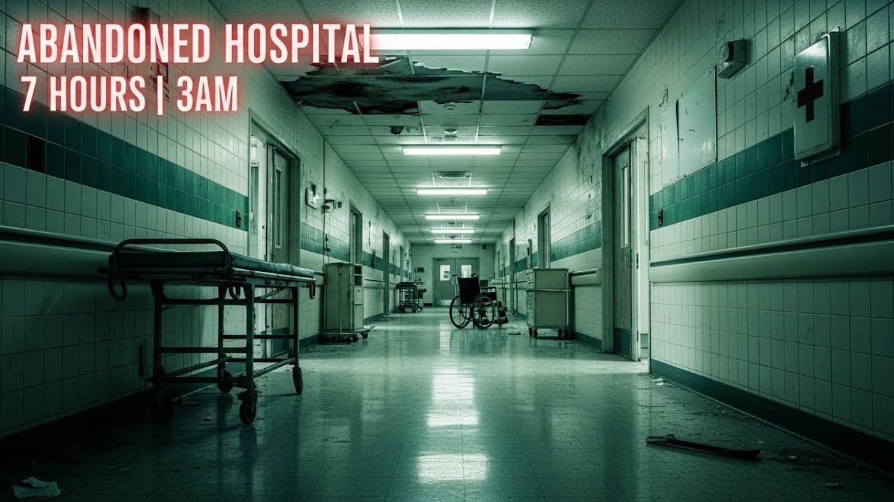 Deserted Hospital Corridor | Medical Horror Atmosphere [7 Hours]