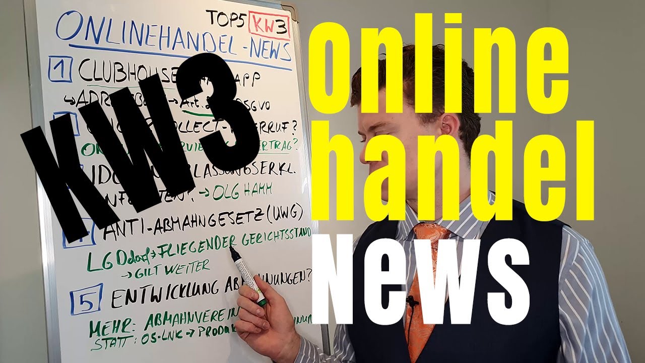Onlinehandel-News - Top5 - KW 3 | Anwaltskanzlei Mehrmann