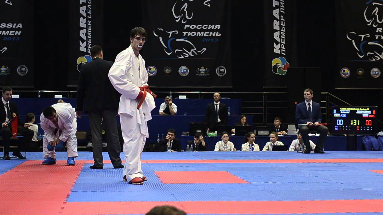Shcherban Aleksandr (RUS) - Aghayev Rafael (AZE). Karate1. Tyumen, April 2013