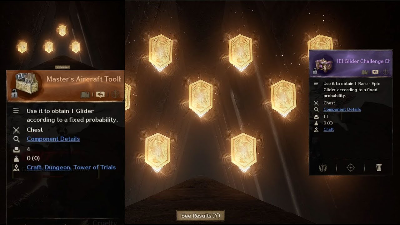 Night Crows | 4 pcs. Master's Aircraft Toolbox & 11pcs. Epic Glider Challenge Chests