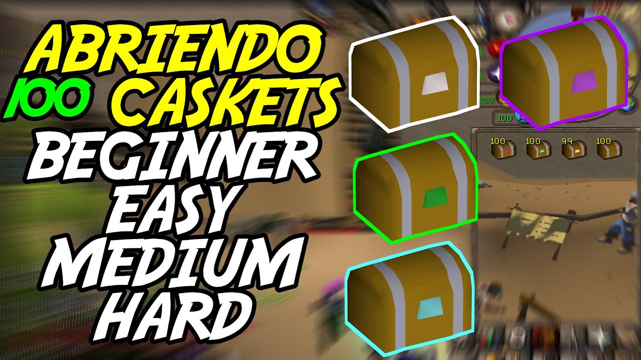 Abriendo 100 Caskets Beginner, Easy, Medium & Hard. PARTE 1 [OSRS]