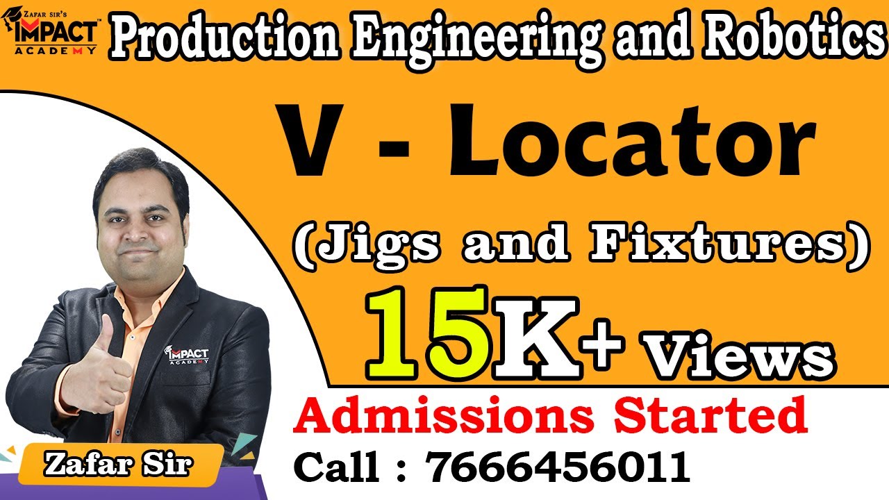 V - Locator | Jigs and Fixtures | Production Engineering and Robotics #engineering #gateexam2026