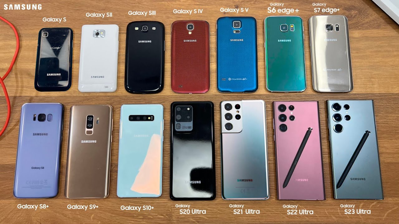 Сравнение всех Samsung Galaxy S! (Galaxy S1 - S23 Ultra)