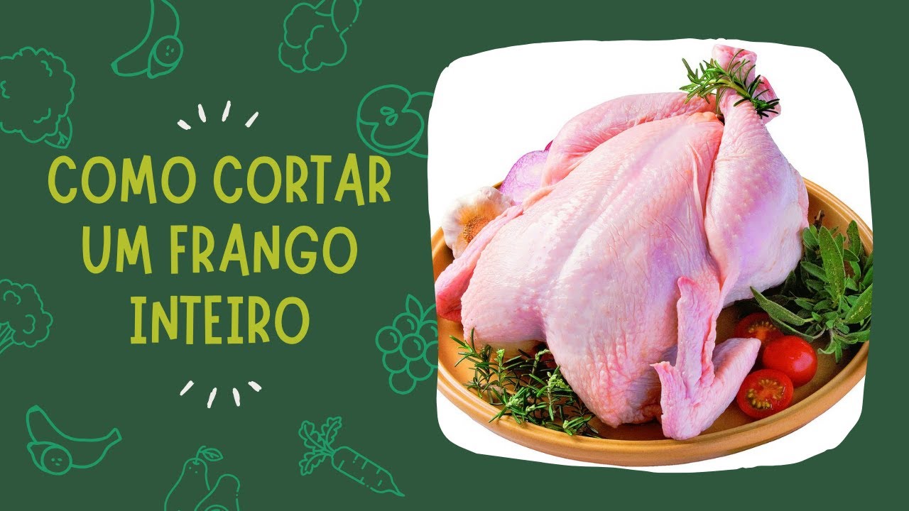 Como cortar um frango inteiro. | Uma maneira fácil e rápida de cortar frango.