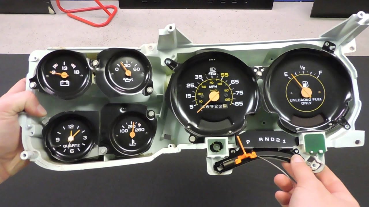 1979-83 Square Body Chevy Truck Dash Shift Indicator 3 speed