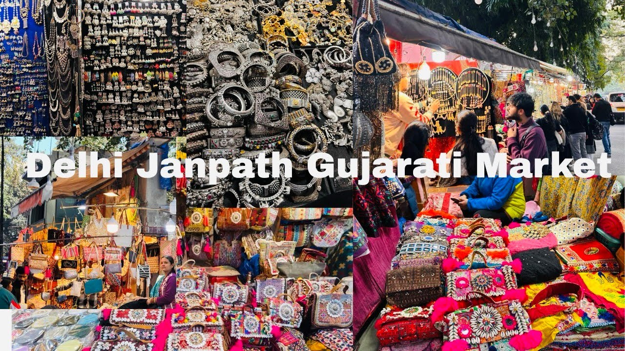 Delhi Janpath Gujarati Market | Accessories & Trendy Clothes # Janpath #GujaratiLane #JanpathMarket 