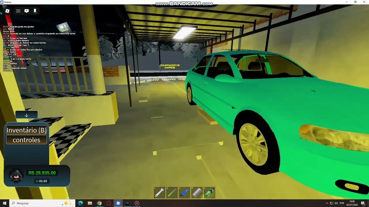 reformando o Vectra no jogo da oficina