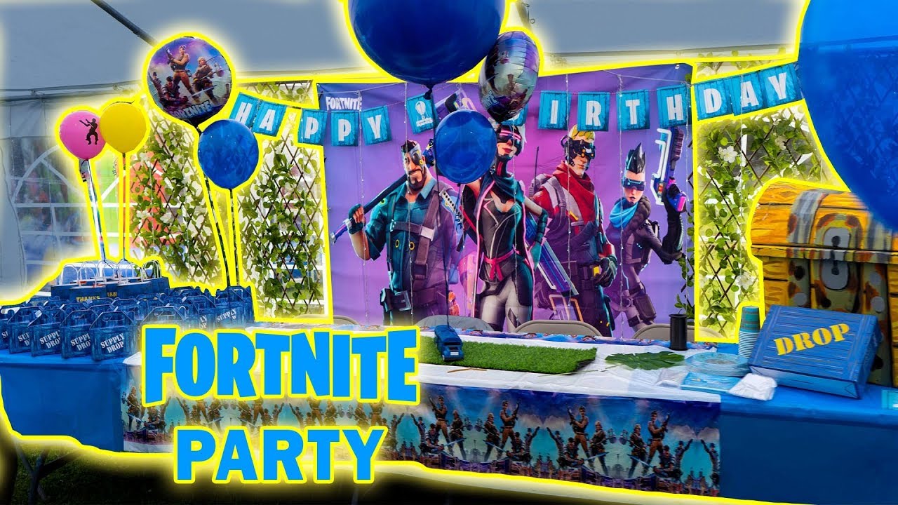 🎉 Fortnite Birthday Party  🥳 Start to finish