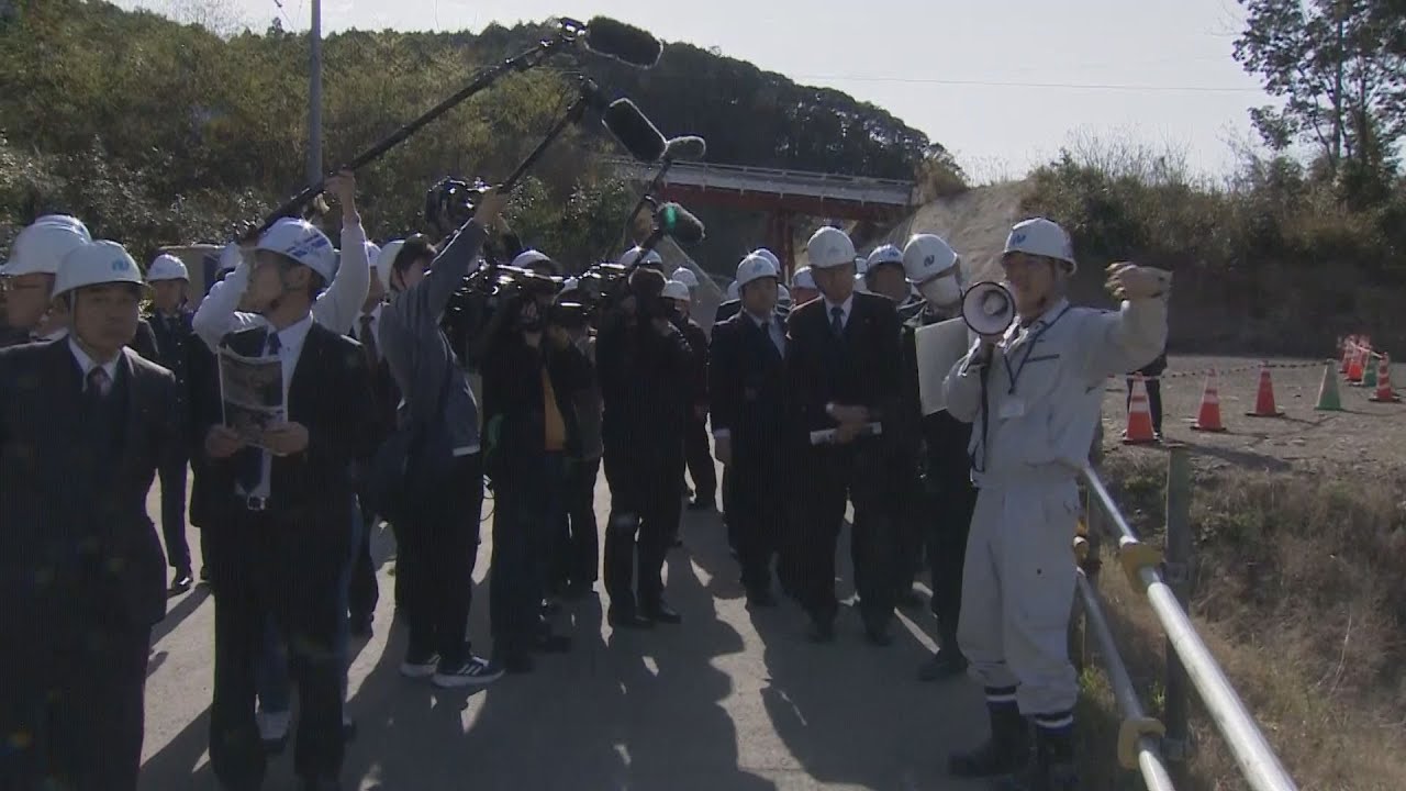 石木ダム推進派県議が市議や町議らと約4年半ぶりの現地訪問