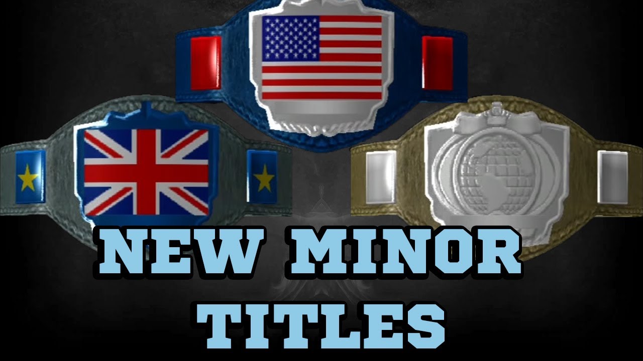 WWE 2K14 Custom Title Creation | New Minor Titles