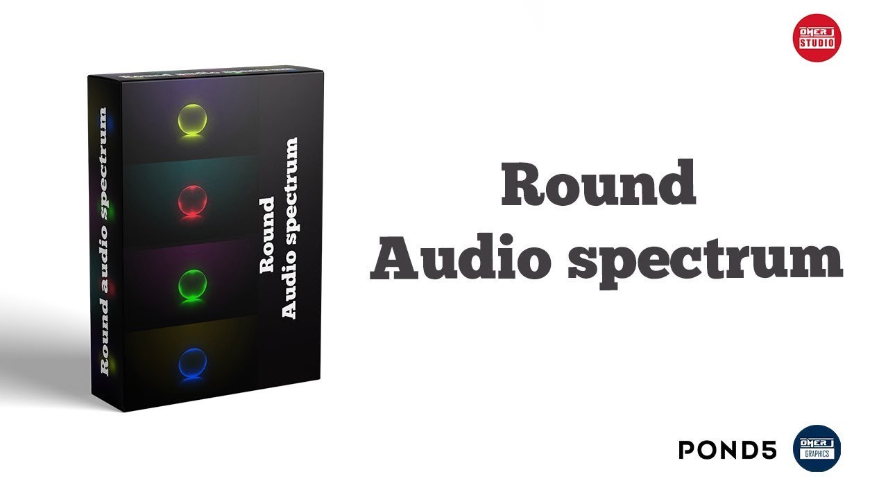 Round audio spectrum | Music Visualizers | New Audio Spectrum | OMER J GRAPHICS | OMER J STUDIO