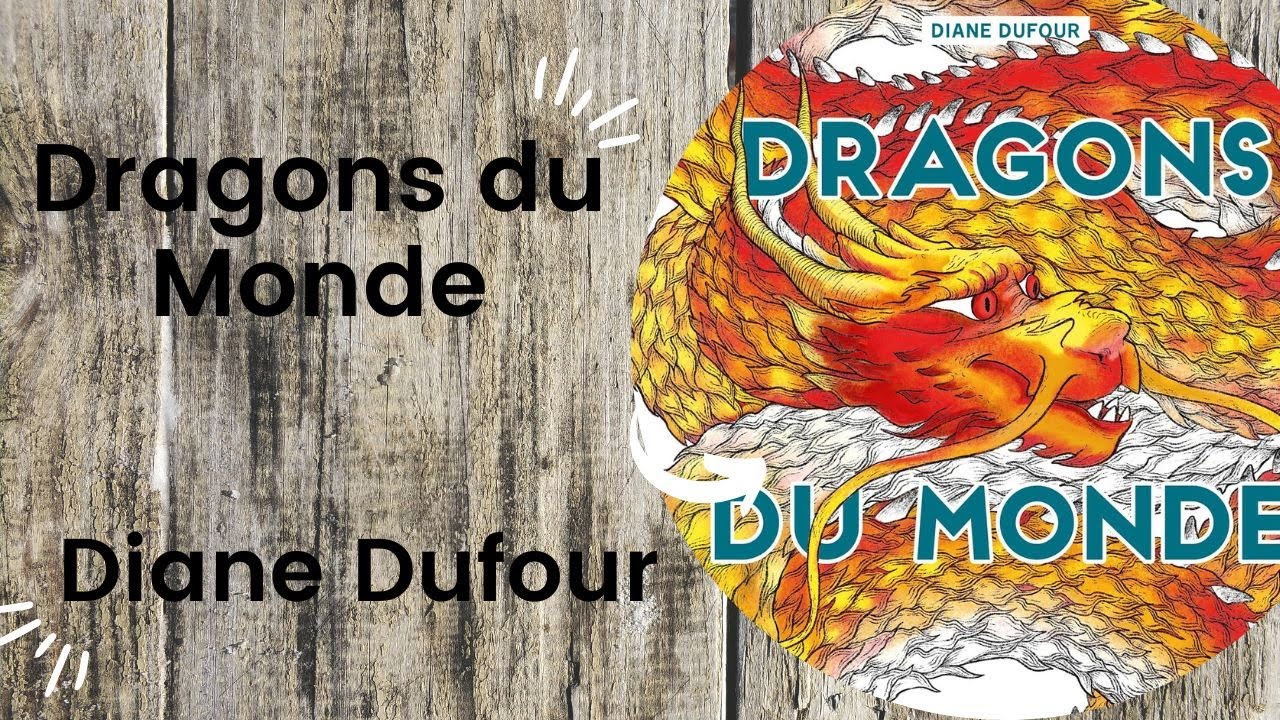 Dragons du Monde -  - Diane Dufour for Hachette // Adult Colouring Book Flip Through