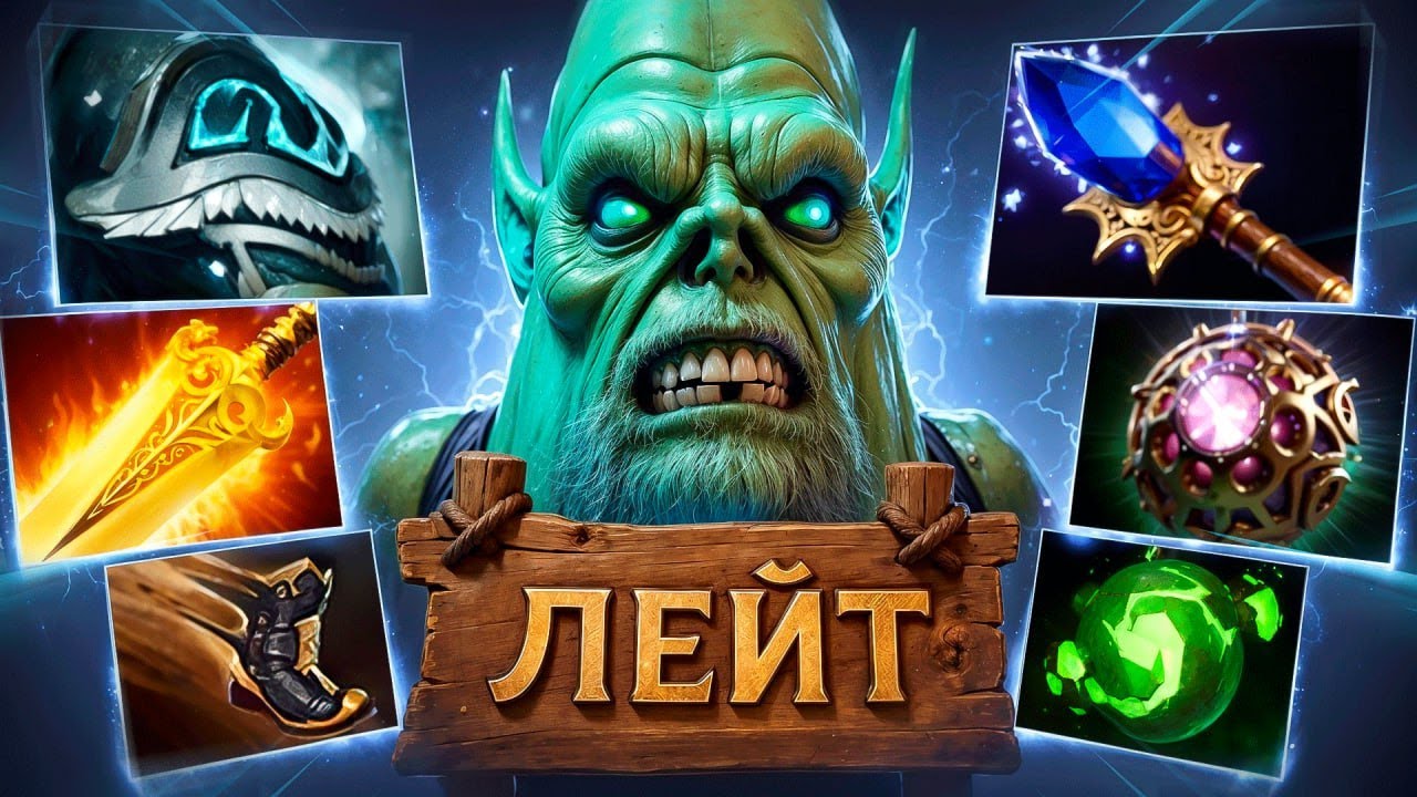 ТОП БИЛД на НЕКРОФОСЕ - СУПЕР ЛЕЙТ (сильнейший билд) ft. rohigokk Dota 2