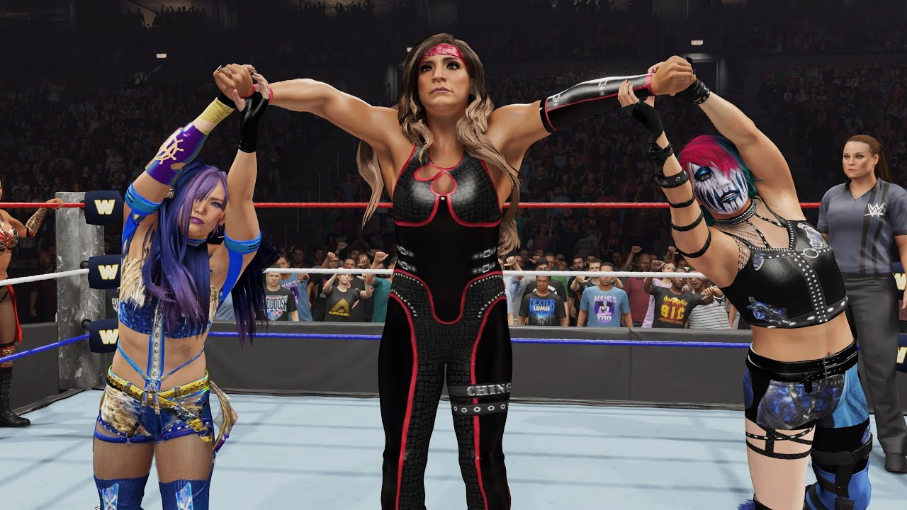 WWE 2K25 - KABUKI WARRIORS VS RAQUEL & ROXANNE [FOR THE WOMENS TAG TEAM TITLES] | SME