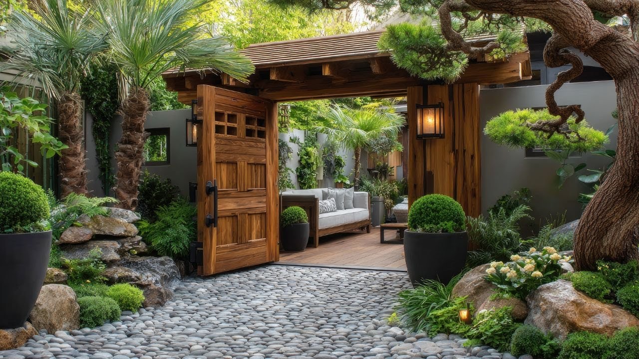 🌿 The Ultimate Small Garden Makeover | Timeless Japanese-Inspired Patio & Rustic Fence Elegance