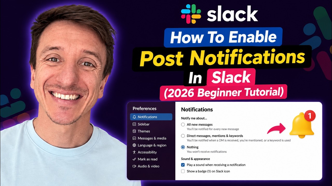How To Enable Post Notifications In Slack (2026 Beginner Tutorial)