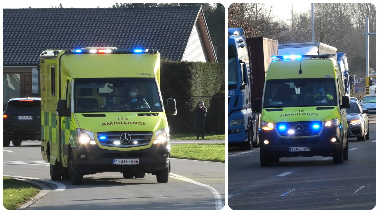 Diverse Ziekenwagens en MUG met spoed in Turnhout & Maaseik! - 05/02/2022