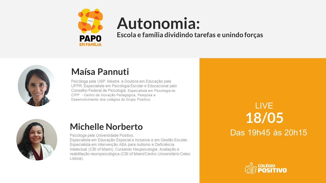 Papo em Família | Autonomia: Escola e família dividindo tarefas e unindo forças