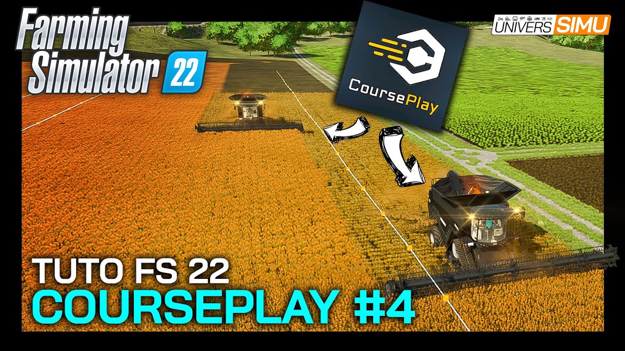Les OUTILS MULTIPLES du COURSEPLAY sur FARMING SIMULATOR 22 : GROS débit de chantier !