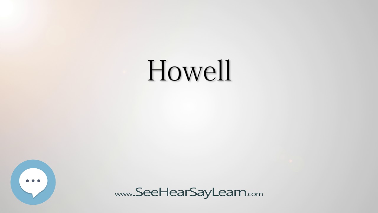 Howell (How to Pronounce Cities of the World)💬⭐🌍✅