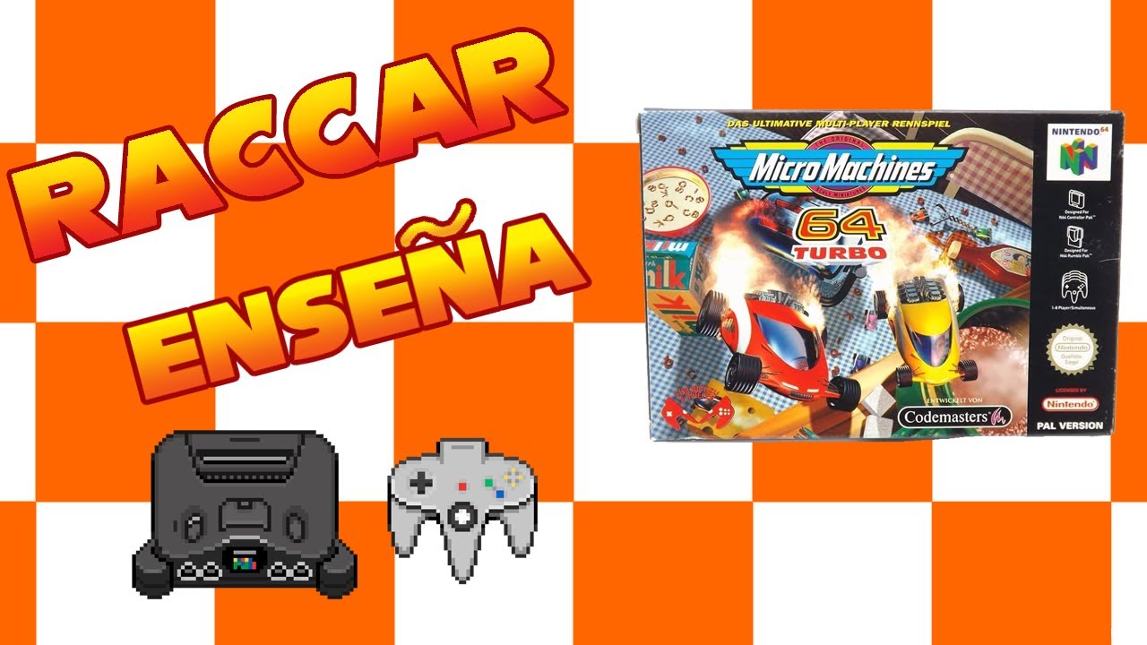RACCAR Enseña: MicroMachines 64 Turbo  (N64, PAL) - VIDEO EXCLUSIVO PARA MIEMBROS