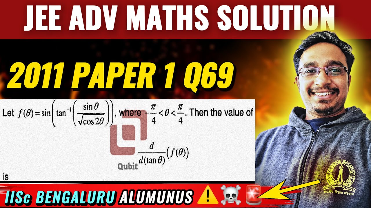 Q69 JEE Advanced 2011 Mathematics Paper 1 Solution Derivative of Function w.r.t. Other  Trigonometry