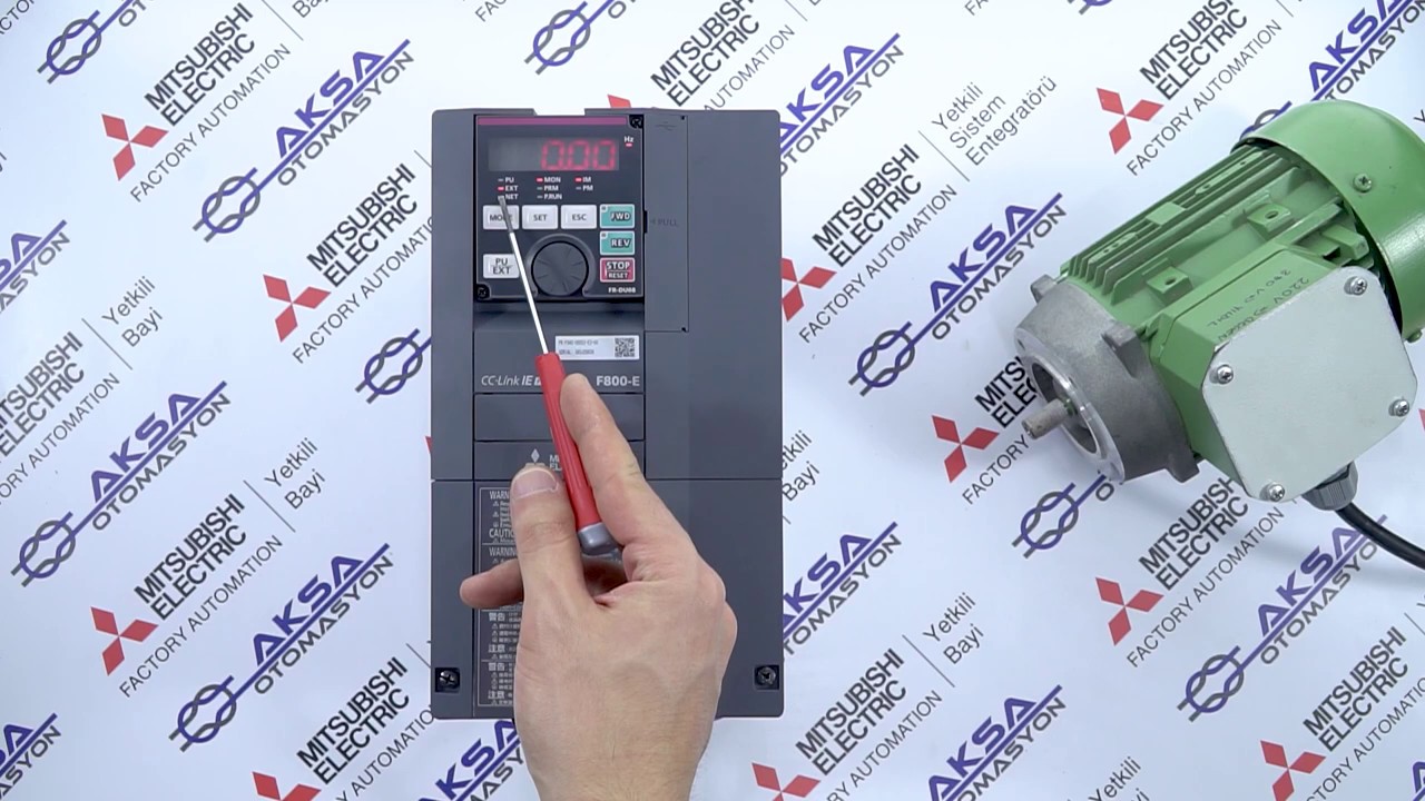 MITSUBISHI ELECTRIC F800 AC MOTOR SÜRÜCÜ PARAMETRE DEĞİŞTİRME VE FABRİKA AYARLARINA ALMA